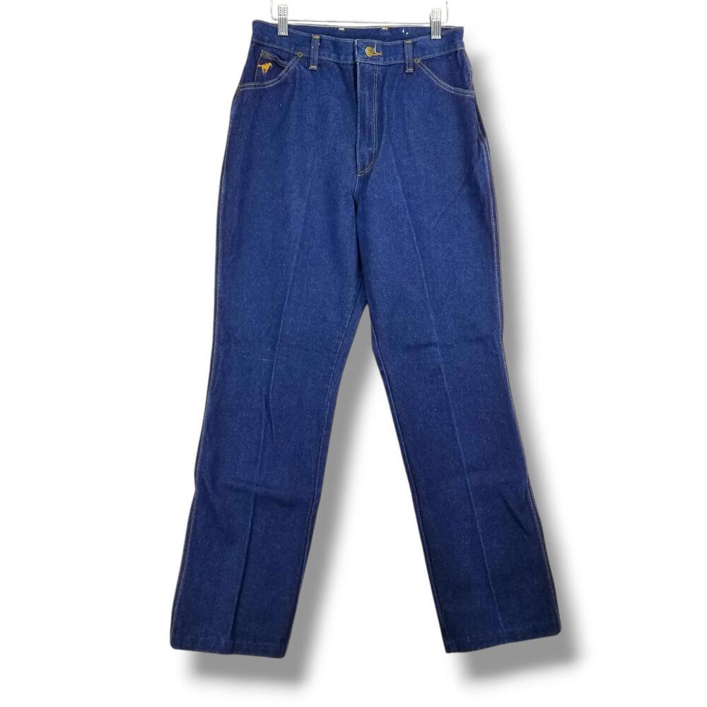Vintage Wrangler‎ No Fault Highrise Straight Jeans 14  Made in USA Denim Jean